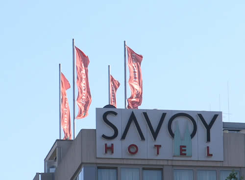 Das Hotel Savoy zeigt Flagge - gf 2008